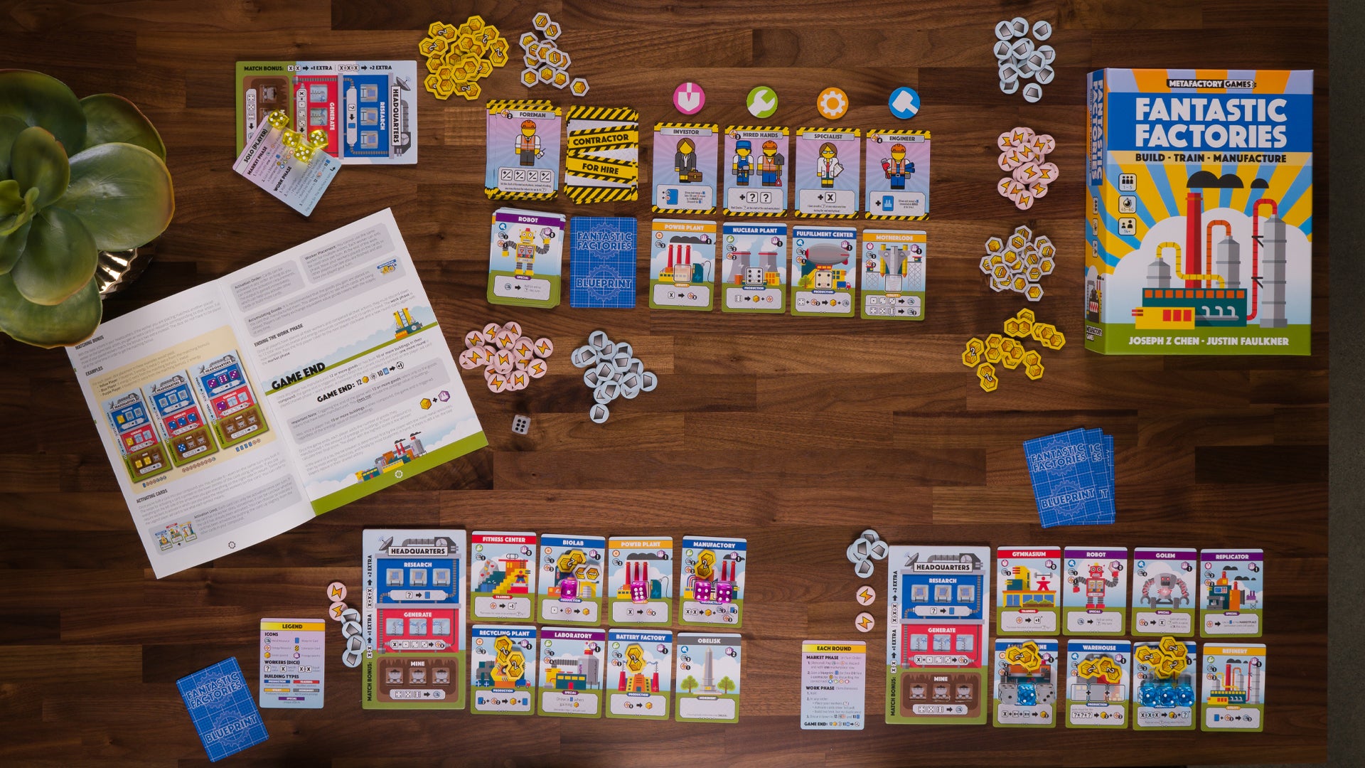 Fantastic Factories board game review enginebuilding made easy